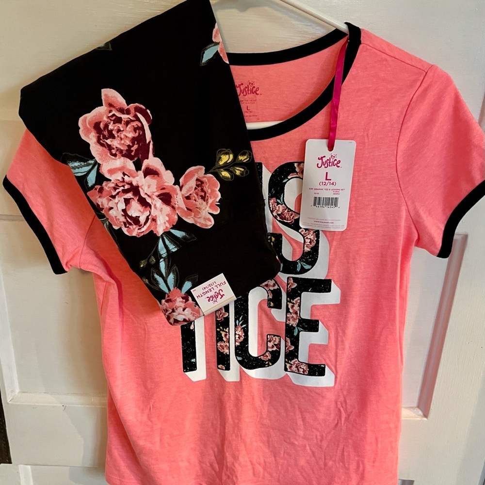 Justice Tee and Leggings